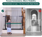 BABELIO Baby Gate for Doorways and Stairs, 41-46" Pet Gate - Image 3