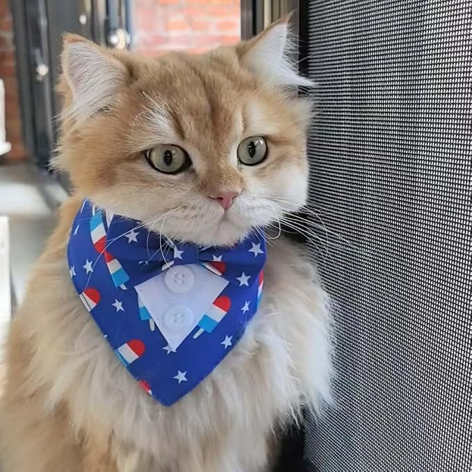 Dog Tuxedo, Adjustable Formal Wedding Outfit Bandana Dog Tux Collar - Image 4