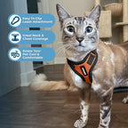 Voyager Escape-Proof Step-in Lock Cat Harness & 5ft Neoprene-Handle Leash Set - Image 5