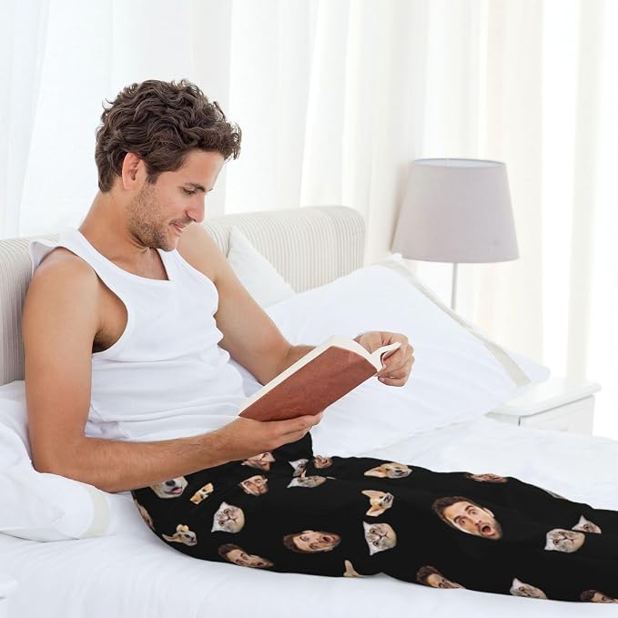 Custom Pajamas Pants Plaid Personalized Funny PJ Pant Design - Image 5