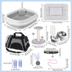 Eccliy Kitten Starter Kit, Pet Toy, Folding Carrier, Climbing Frame, Automatic - Image 3