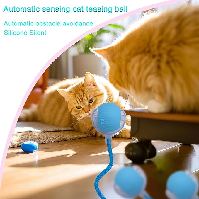 Interactive Cat Dog Toy Ball: Indoor Small Automatic Moving Smart Rolling Fun - Image 8