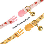 Bowtie Cat Collar with Bell 2 Pack Stylish Breakaway Kitten Collars with - Image 7