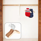DOITOOL Wooden Dog Hangers for Pet Clothes 8.66 Inch Solid Wood Small Pet - Image 5