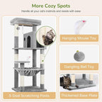 Globlazer Cat Tree Tower with Scratching Post - Image 5