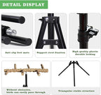 Wooden Bird Perch Stand with a Height Adjustable Tripod, Bird Training - Image 4