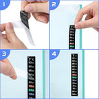 AQUANEAT 6 PCS Aquarium Thermometer Strips, Fish Tank Thermometer Sticker - Image 3