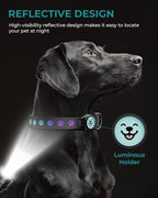 Dog Collar with Airtag Holder, IP67 Waterproof Reflective AirTag Dog Collars - Image 3