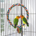 Bird Rope Swing Colorful Perch Climbing Toy - Image 6