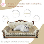 Luxury Cardboard Cat Scratcher Sofa Bed, Couch Shaped Scratching Board - Image 6