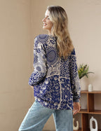 YESNO Women Christmas Sweater Graphic Printed Oversized Pullover Sweaters - Image 3