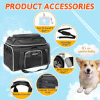 Petskd Top-Expandable Pet Carrier 17x11x9.5 Inches Alaska Airline Approved - Image 7