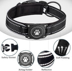 Airtag Dog Collar with Waterproof Air Tag Holder, Luminous Reflective, Soft - Image 4