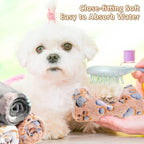 Tegeme 12 Pcs Pet Blankets Soft Fluffy Fleece Dog Cat Warm Paw Print Pattern - Image 6