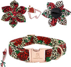 Lionheart Glory Dog Collar, Cute Floral Pattern Pet Collar Adjustable Dog Collar - Image 2