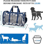 Soft-Sided Kennel Pet Carrier for Small Dogs, Airline Approved Cat Carriers Dog - Image 3