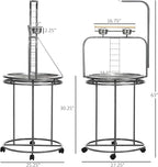 PawHut Parrot Stand Large Bird Perch Stand - Image 7