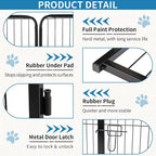 NEWBULIG Dog Playpen 8 Panels 40" Height Foldable Heavy Duty Metal Dog Exercise - Image 5