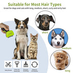 Upgraded Pet Self Cleaning Curved Deshedding Tool, Effectively Reduces Shedding - Image 3