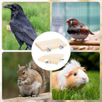 2PCS Bird Perch Platform Flat, Fan Shape and Rectangle Bird Cage Platform - Image 6