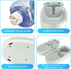 Automatic Dog Cat Feeder and Water Dispenser Gravity Food Feeder and Waterer Set - Image 5