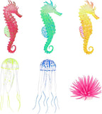 Lpraer 6 Pieces Glow Aquarium Ornaments Artificial Glow Floating Jellyfish - Image 6