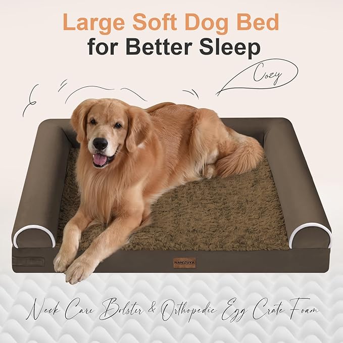 Large Dog Bed Orthopedic Washable: Beds Bolster Small Sized Dogs Bed Egg Crate - Image 2