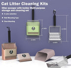 Cat Litter Scooper with Holder, Metal Litter Scoop Includes Portable Small - Image 6