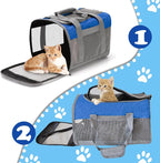 Soft Sided Pet Carrier for Cat, Airline Approved Cat Carriers Collapsible - Image 3