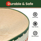 Cat Scratcher Bed, 2 in 1 Oval Cat Scratching Board - Image 4