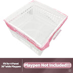 PJYuCien Dog Playpen Mesh Top Cover, Fits 36 Inch 4 Panels Regular Square - Image 2