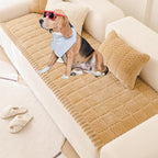 Sofa Cover Fuzzy Couch Cover for Pet, Couch Covers for Dogs Washable Non-Slip - Image 2