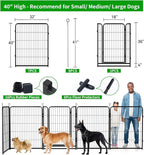 Dog Playpen Outdoor Extra Wide 8 Piece Panels Heavy Duty Dog Fence 40" Height - Image 2