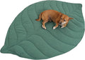 56x42 Inch Leaf Shaped Cotton Dog Blanket, Extra Large Pet Blanket by LetalongPetSupplies