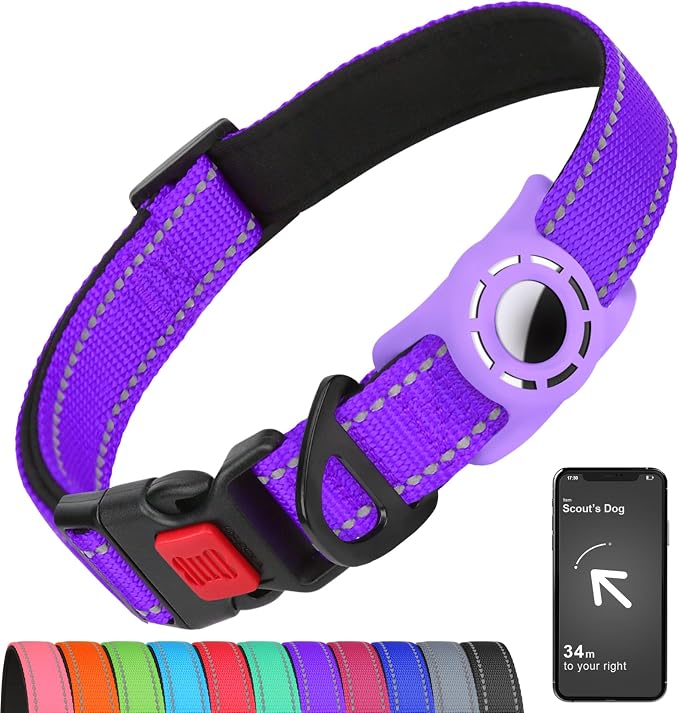 Airtag Dog Collar with AirTag Holder by Erbine