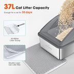 Stainless Steel Litter Box | XL Enclosed Cat Litter Boxs - Image 6