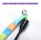 Cat Wand Toys Interactive Kitten Toys Cat Teaser Wand String Feather - Image 2