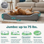 FurHaven Orthopedic Dog Bed for Large Dogs, Luxe Lounger Contour Mattress - Image 3