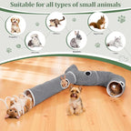 Ownpets 2-in-1 Cat Tunnel, Large Lollipop Shape Cat Tunnel Toy - Image 8
