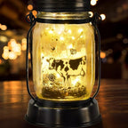 kyoryuger Cow Gifts for Women/Men Cow Lovers Solar Lantern Mom Birthday - Image 9