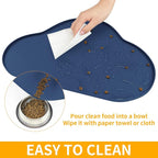Ptlom Silicone Pet Placemat for Dogs and Cats, Non-Slip Waterproof Dog Feeding - Image 6