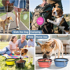 Pawaboo Collapsible Dog Bowls 2 Pack, Silicone Feeding Watering Bowls - Image 8