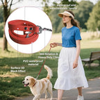 4.2FT Dog Collar and Leash Set, PVC Waterproof Adjustable Odor Proof Pet - Image 7