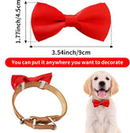 PET SHOW 12 Colors Plain Small Dogs Collar Embellishment Attachment Bow Ties - Image 2