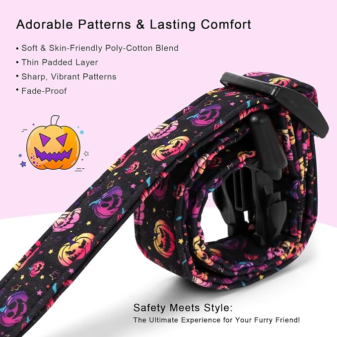 Halloween Dog Collar Spooky Fun Pumpkin Puppy Collar - Image 4