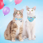 SCENEREAL Cat Bandana Collars for Birthday - Image 2