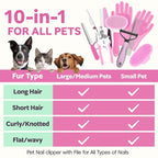 Bath Grooming Kit for Pets, Dog and Cat Grooming Supplies, Dematting Comb for - Image 7