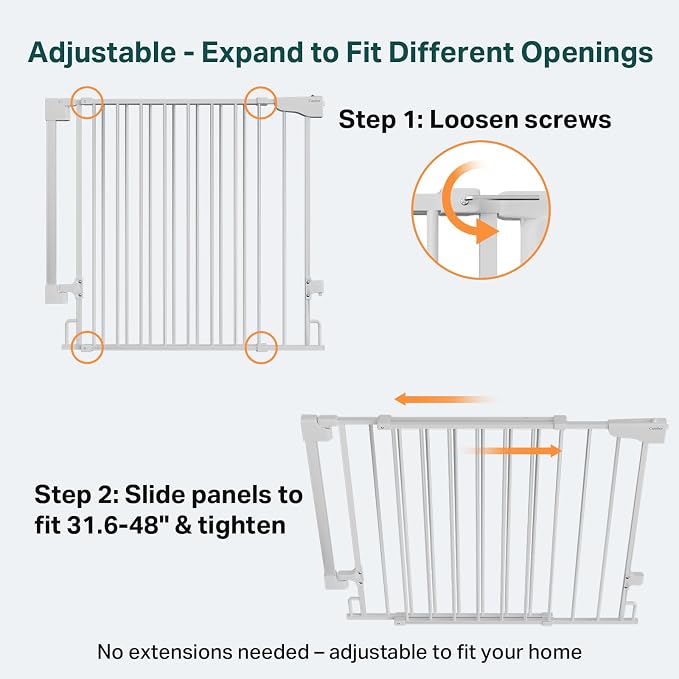 Cumbor Expandable 31.6-48" Baby Gate - Image 3