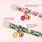 Cat Collar, Pretty Flower Kitten Collars - Image 3