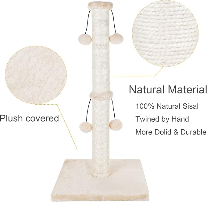 Dimaka 34'' Cat Scratching Post, Cat Scratching Post, Cat Scratcher - Image 4